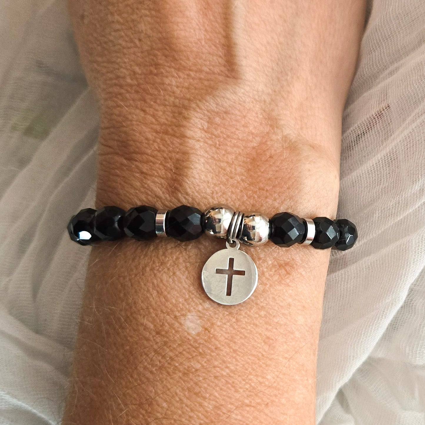 Black Charm Bracelet