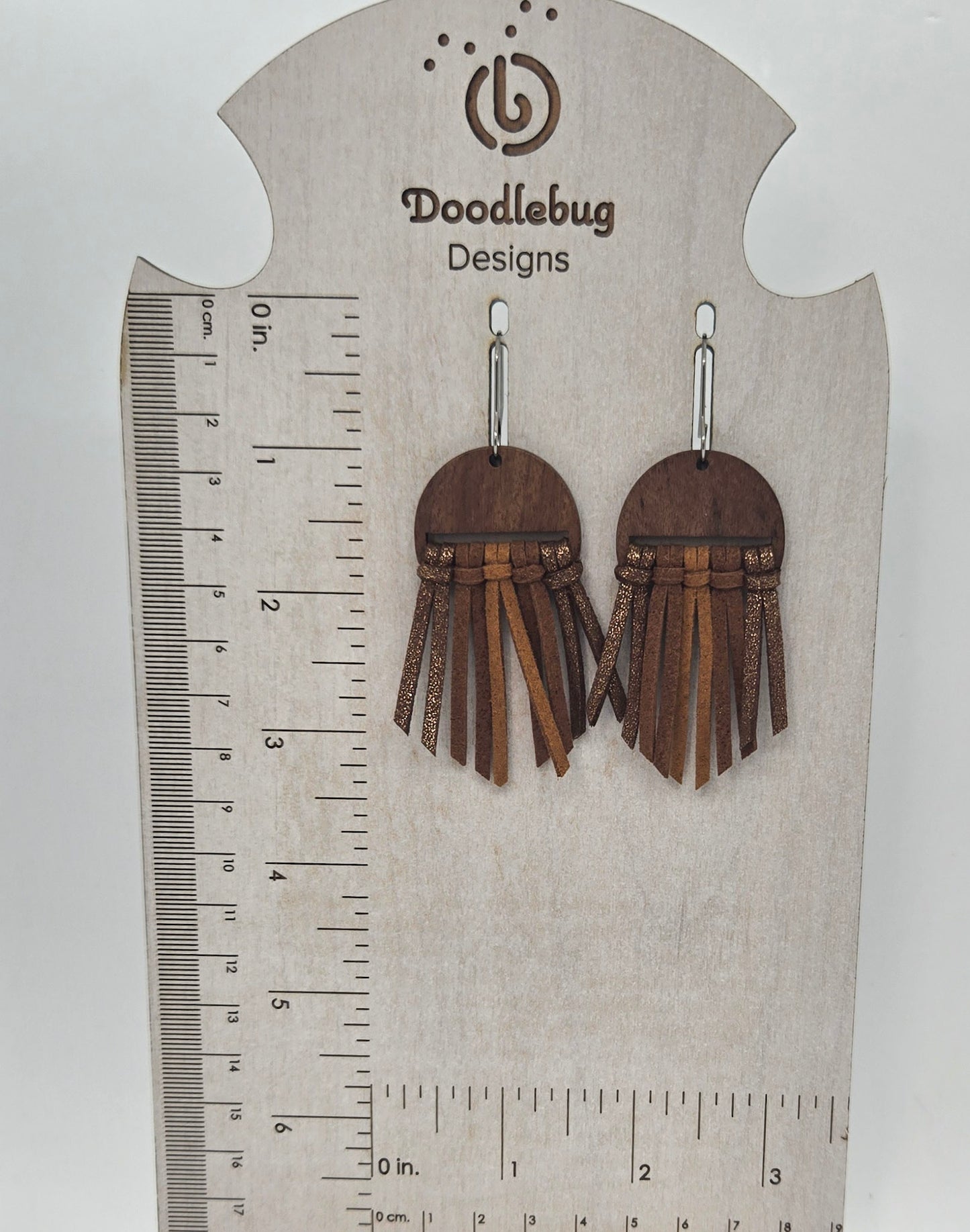 Brown Fringe Earrings