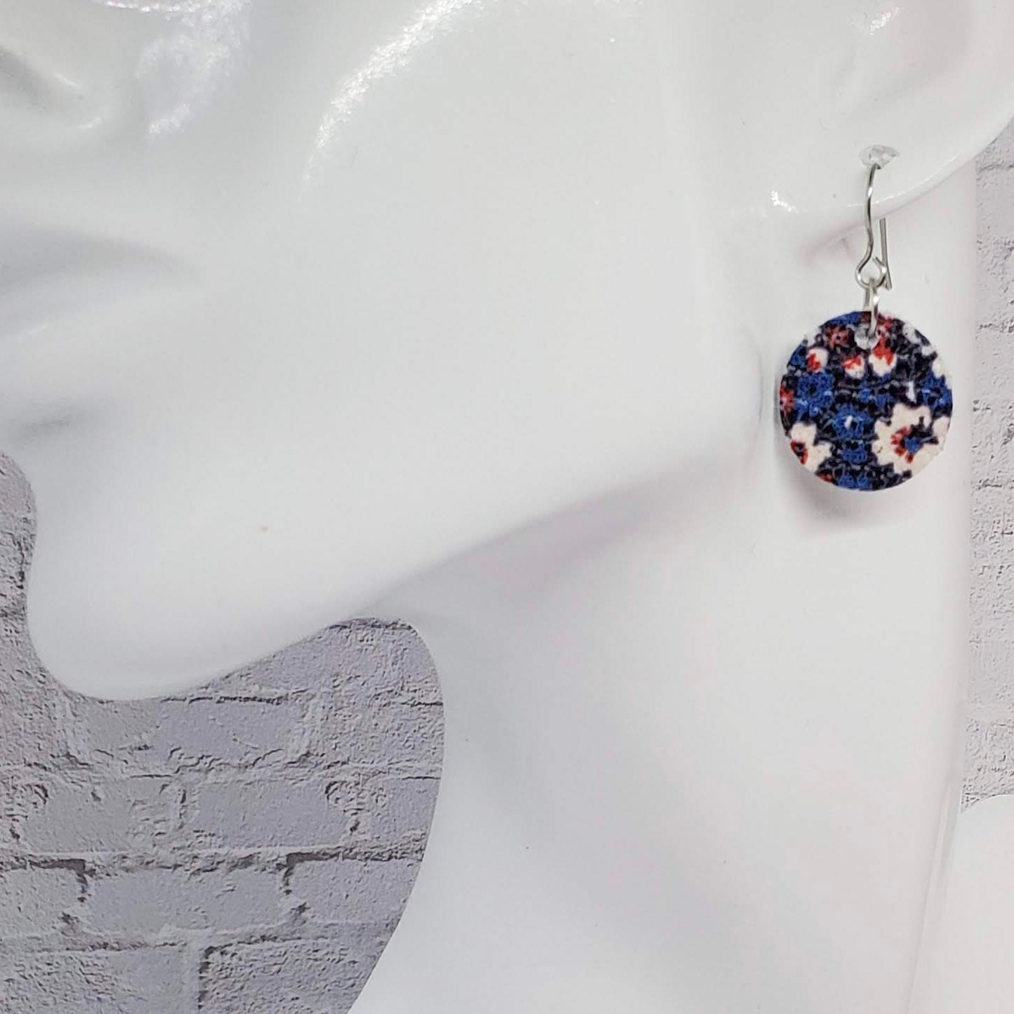 Leather Earrings-Circle/TWO styles