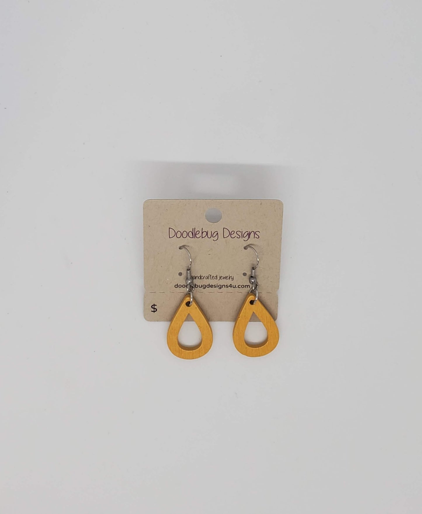 Wood Earrings-Multiple shapes/colors