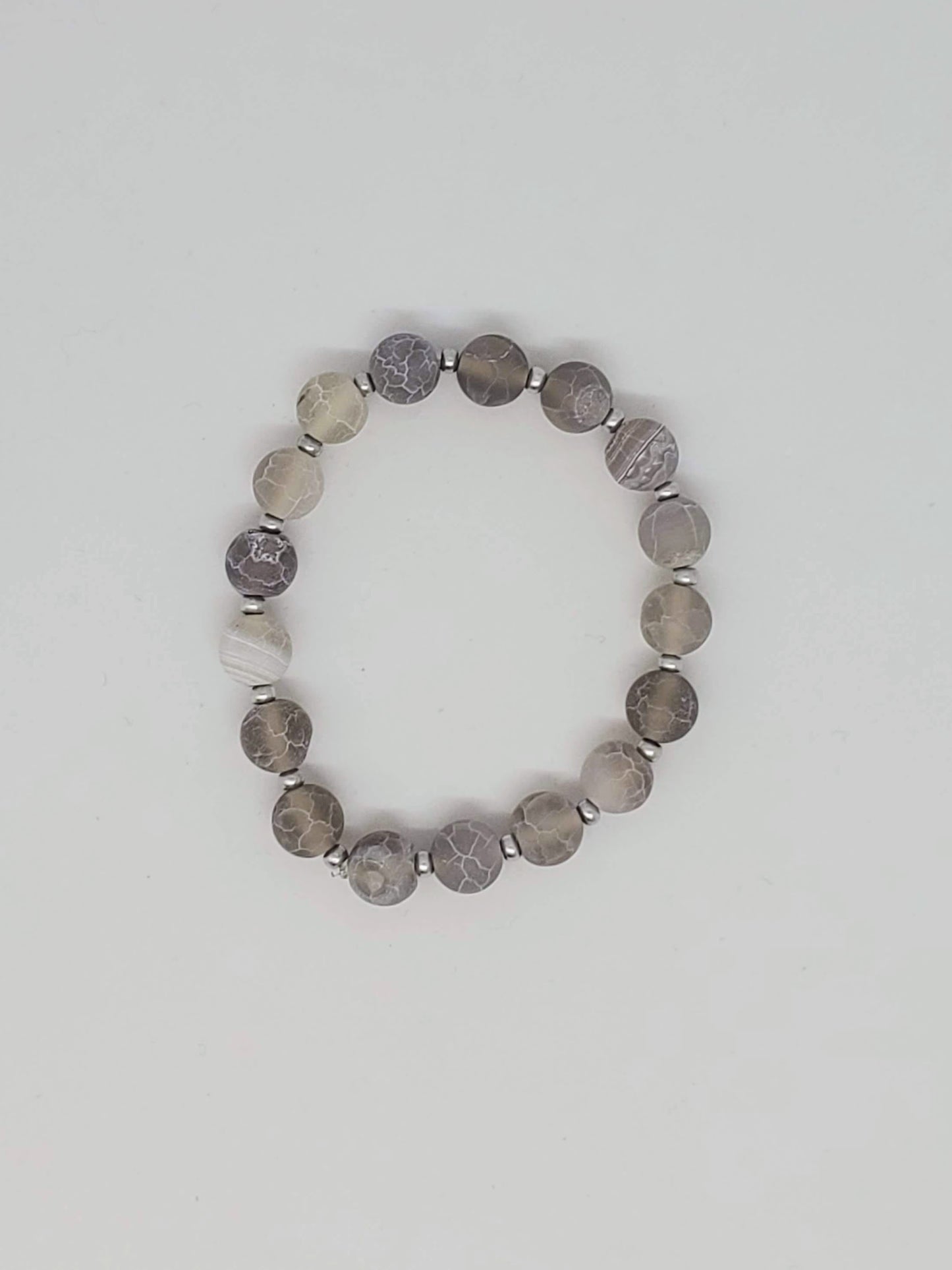 Weathered Agate Stretch Bracelets