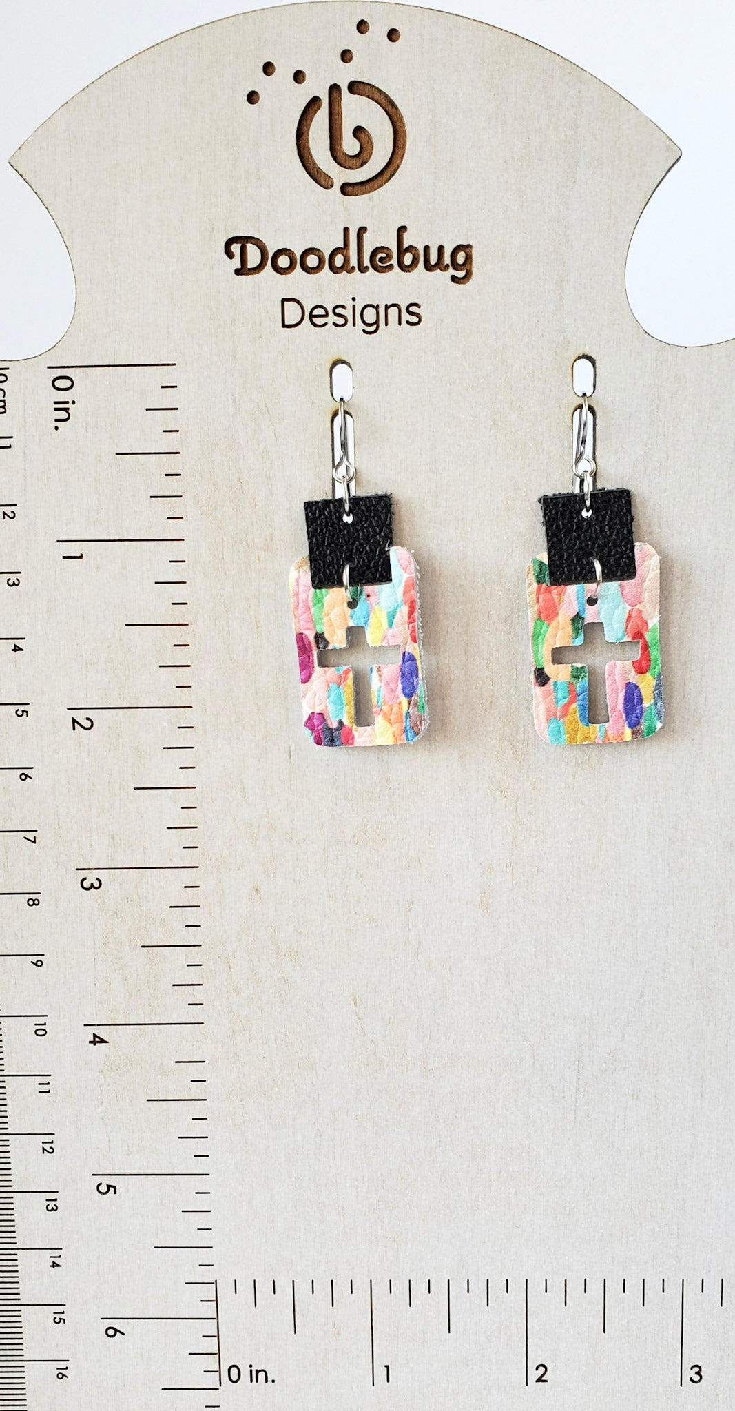 Faith Leather Earrings