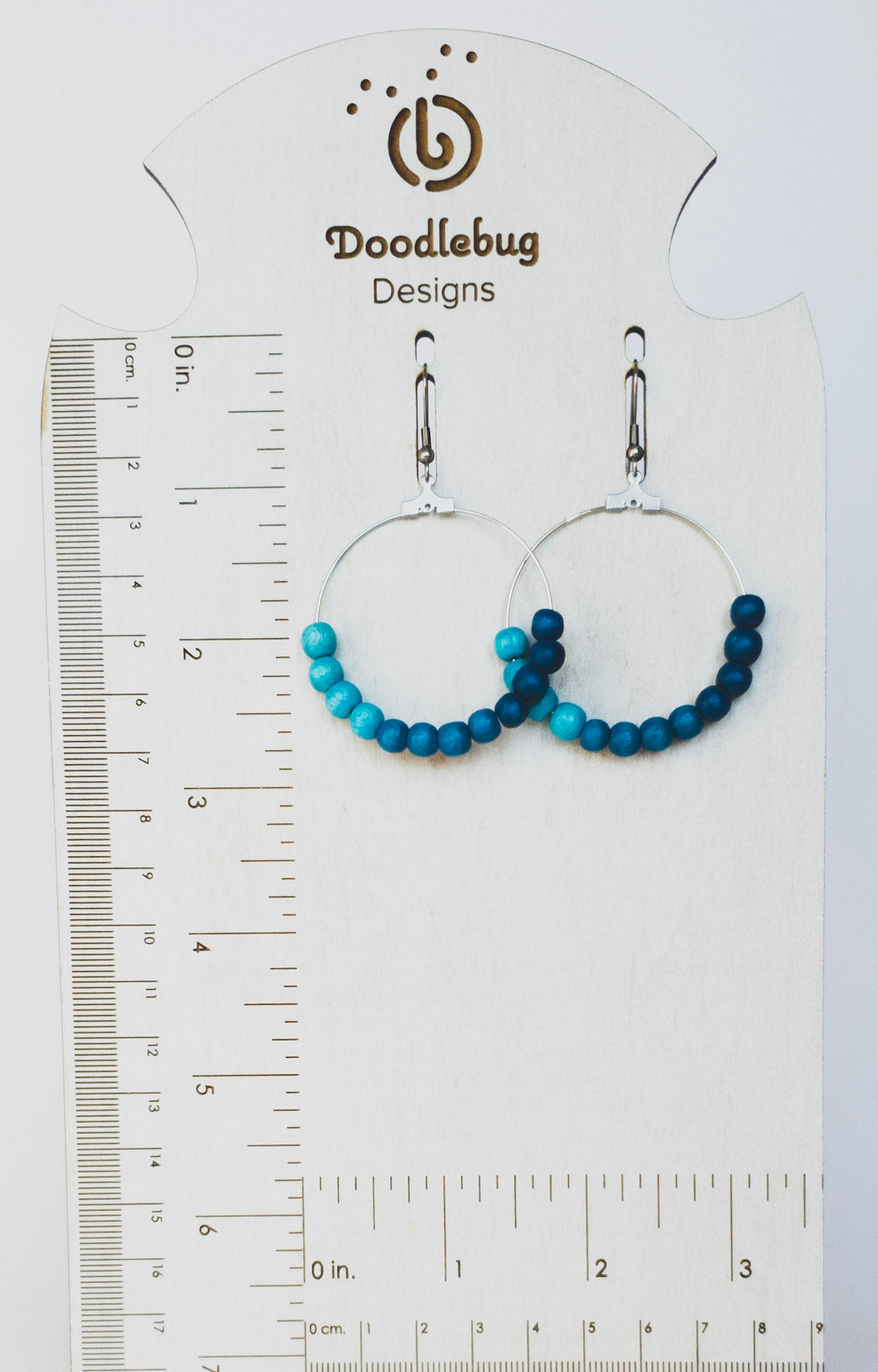 Wood Beaded Hoops-Multiple Styles