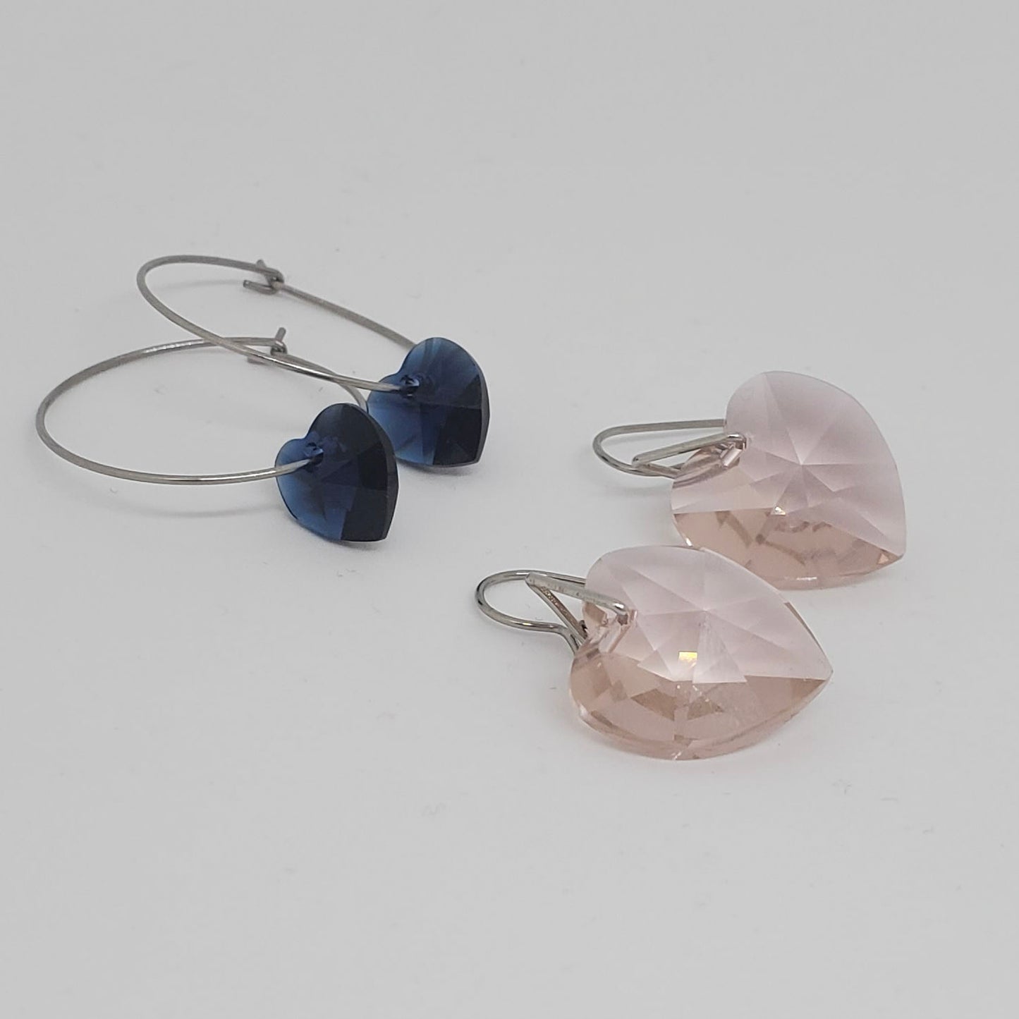 Crystal Heart Earrings