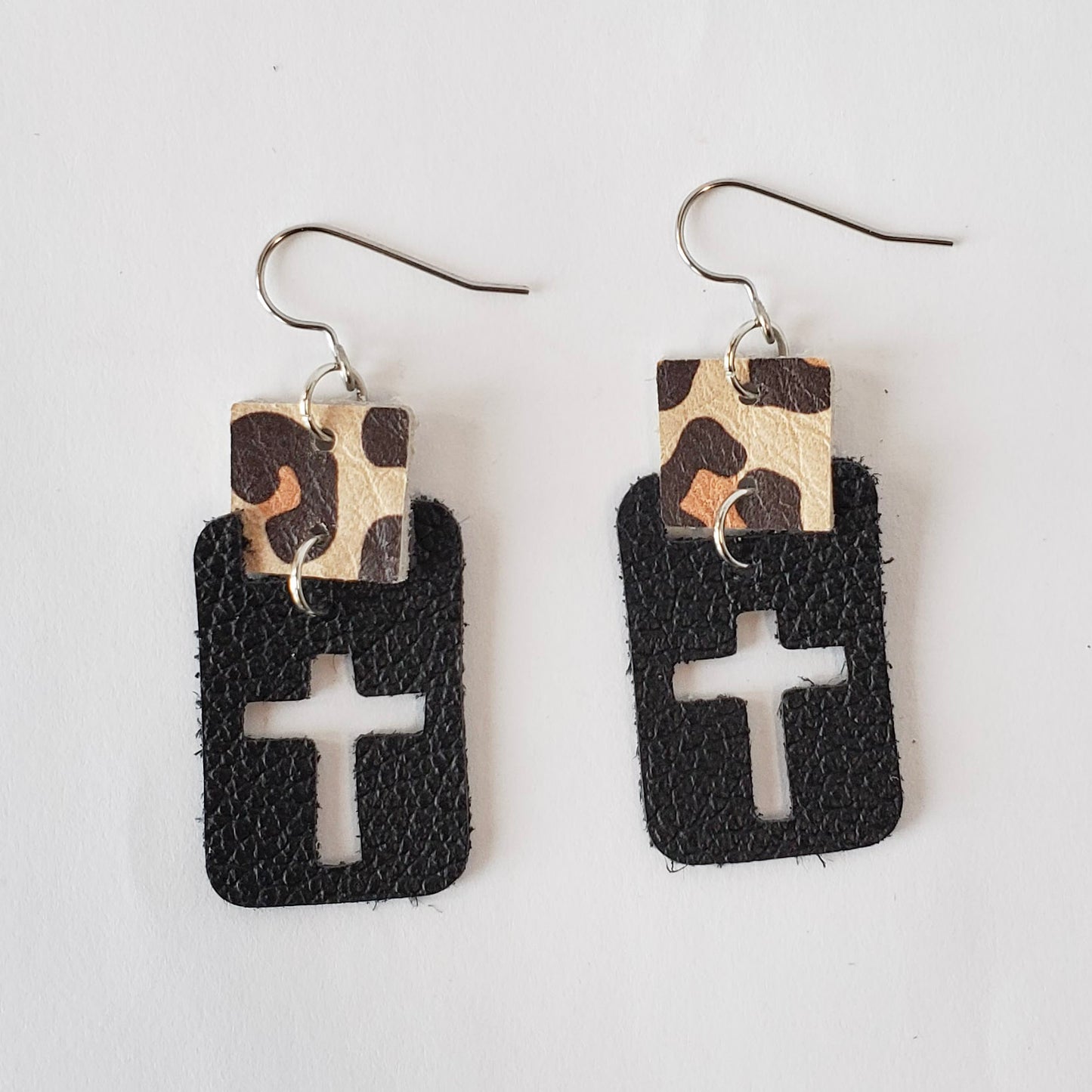 Faith Leather Earrings