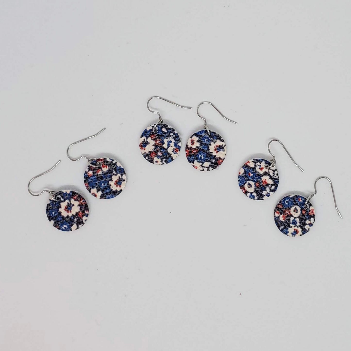 Leather Earrings-Circle/TWO styles