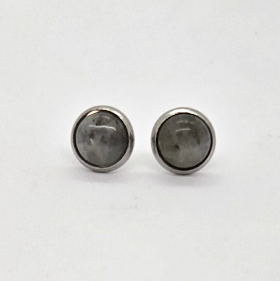 Labradorite Stud Earrings