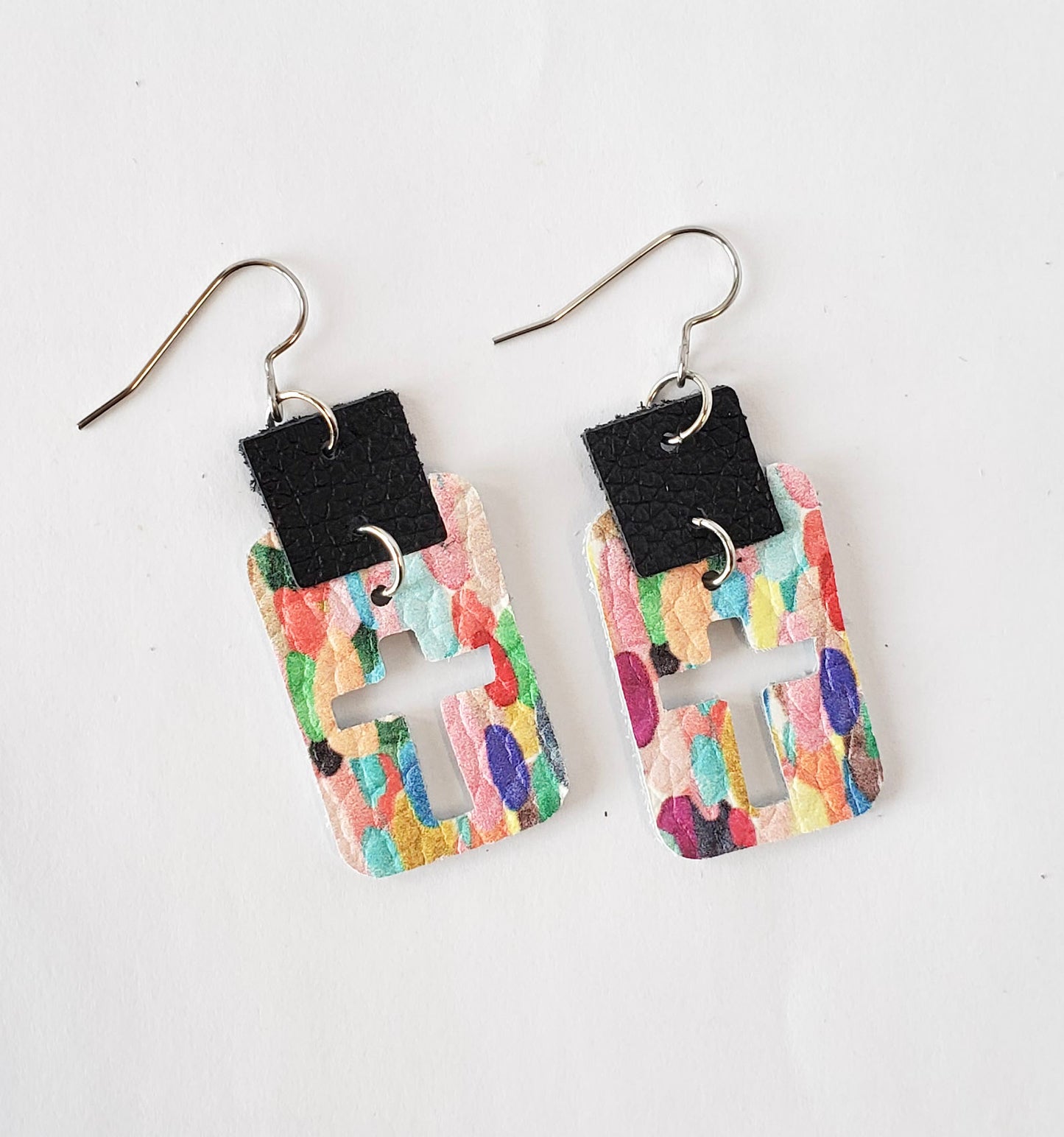 Faith Leather Earrings