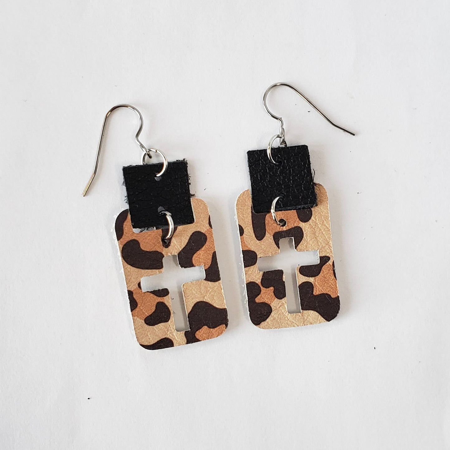 Faith Leather Earrings