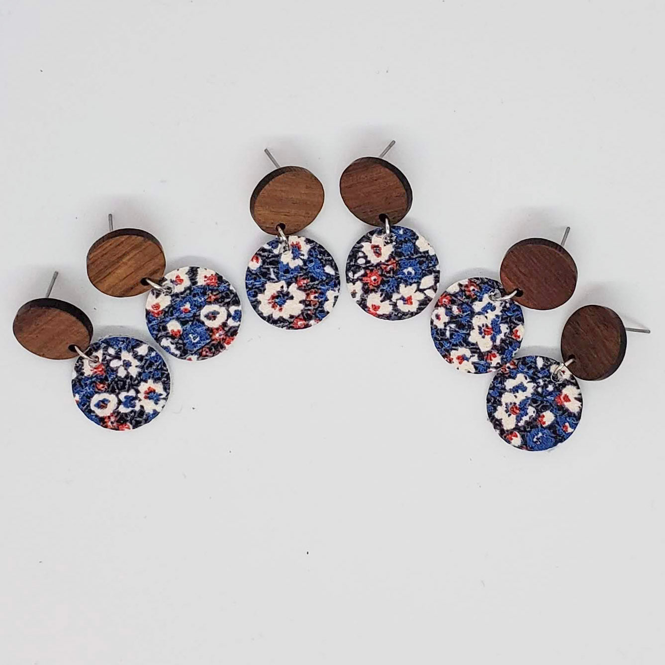 Leather Earrings-Circle/TWO styles