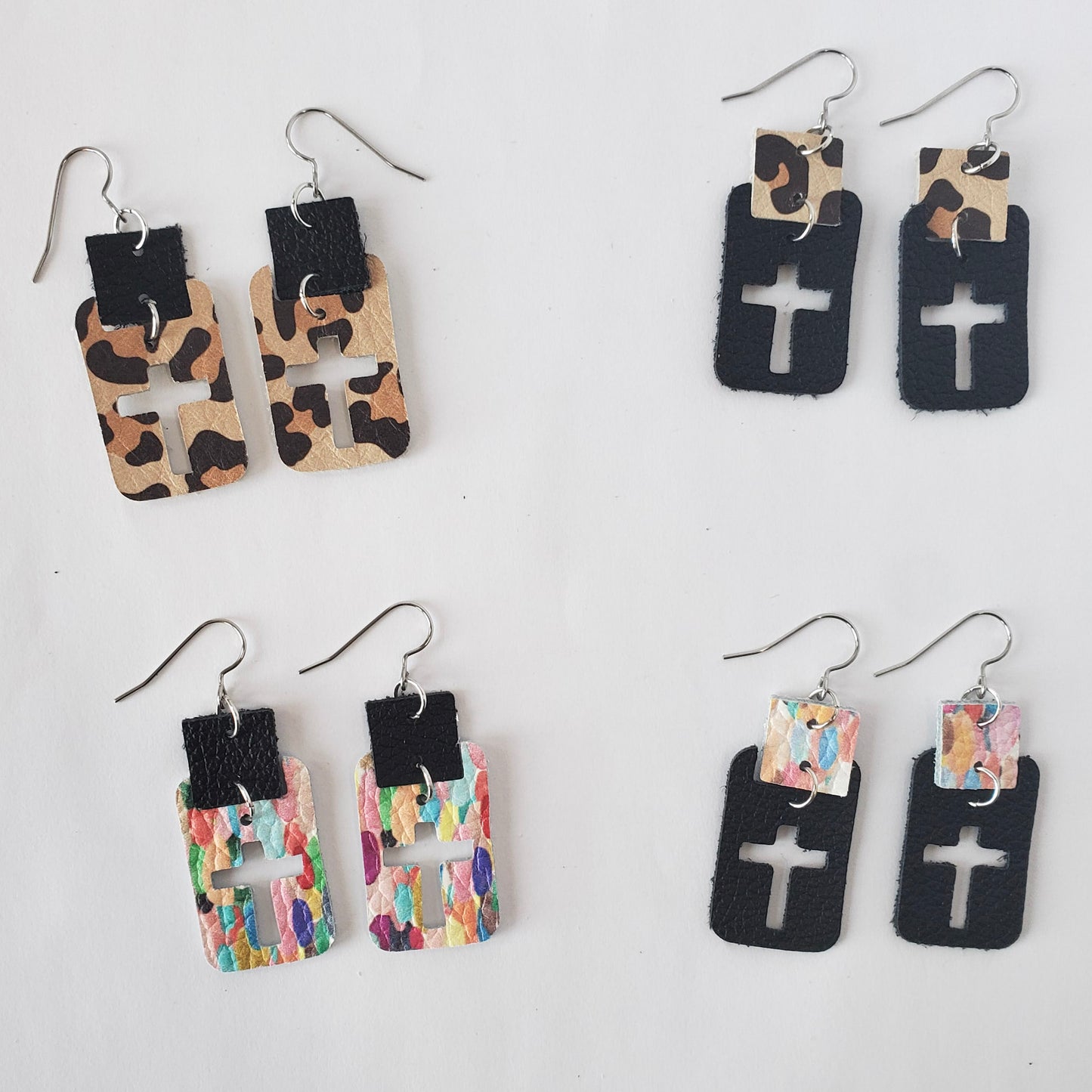 Faith Leather Earrings