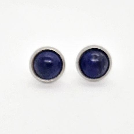 Lapis Lazuli Stud Earrings