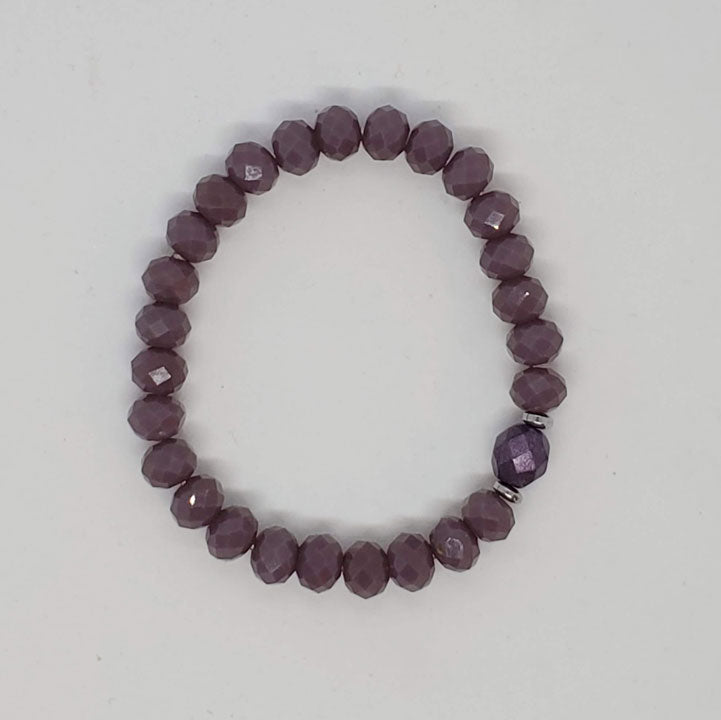 Dusty Lilac Stretch Bracelet