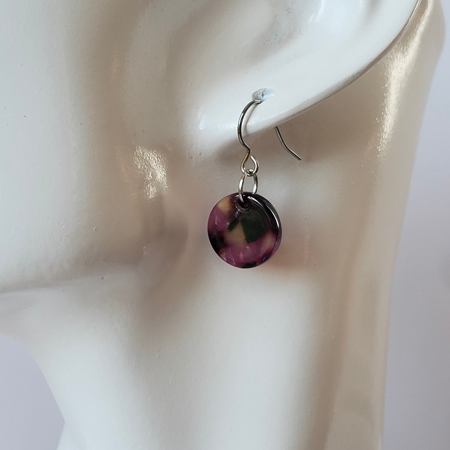 Dark Purple Earrings