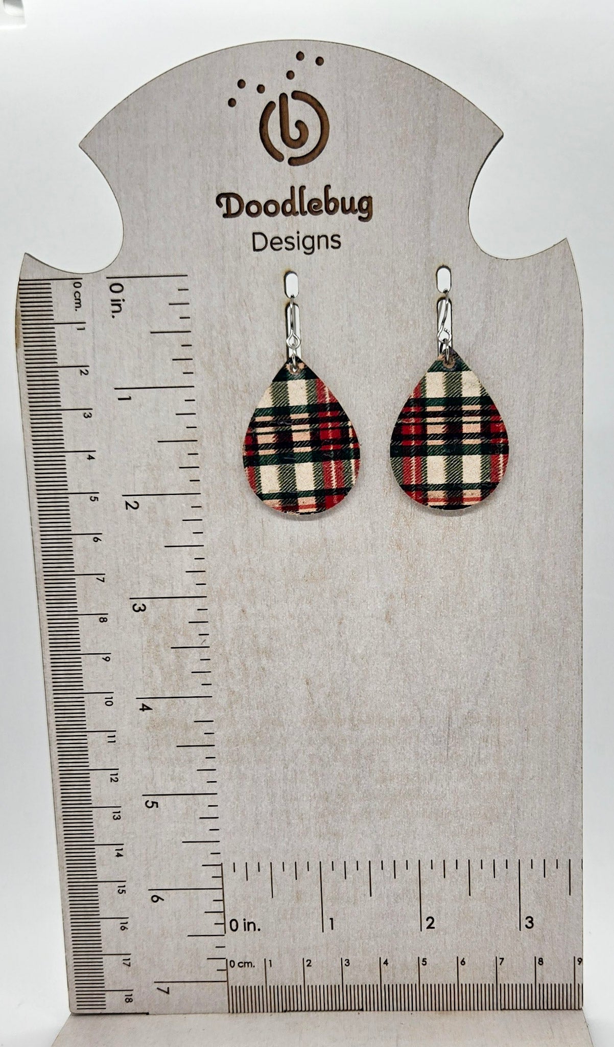 Christmas/Winter Leather Earrings