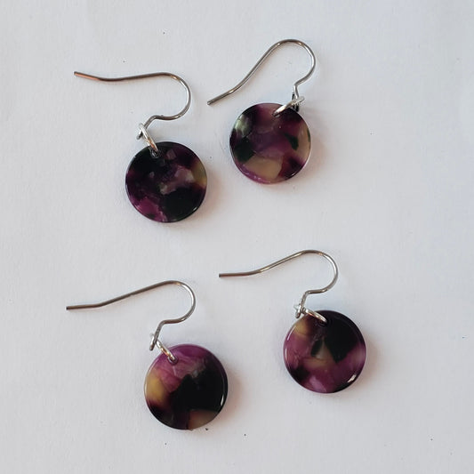 Dark Purple Earrings