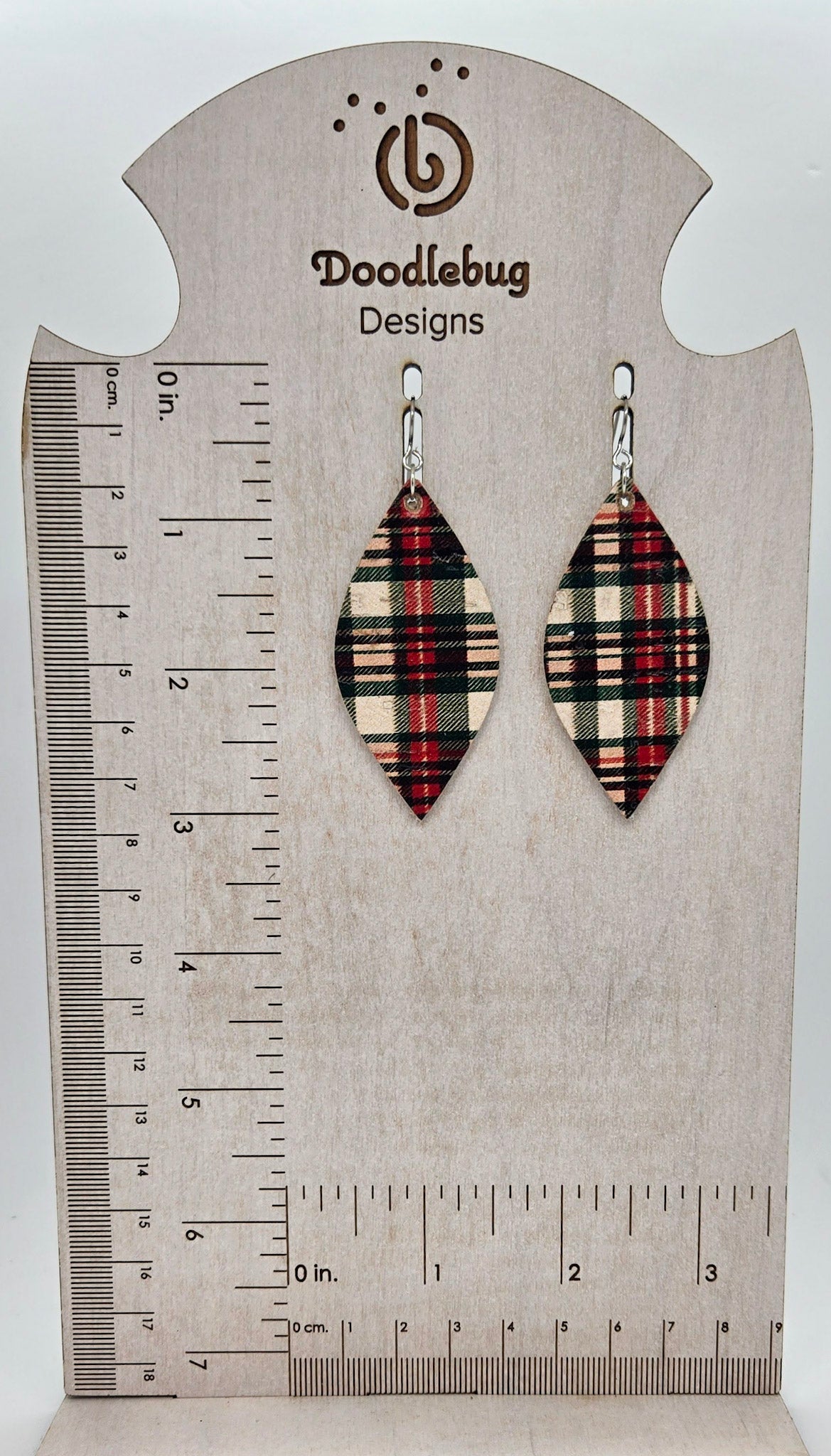 Christmas/Winter Leather Earrings