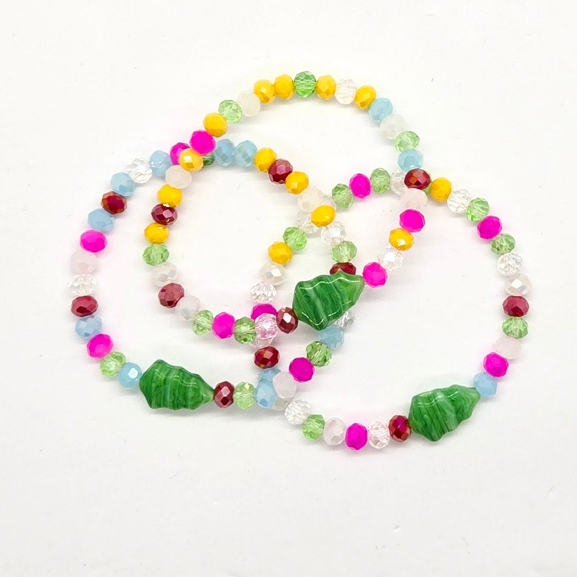 Bright Christmas Tree Stretch Bracelet