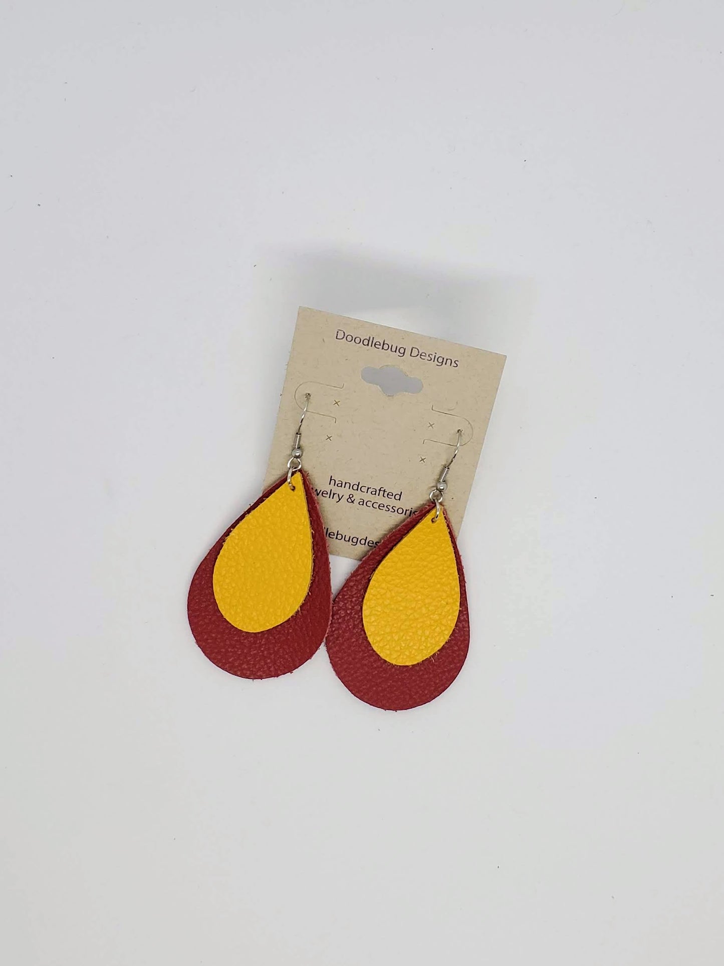 Team Colors Leather Earrings