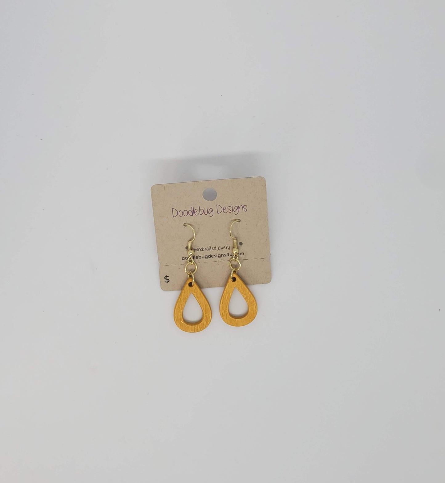 Wood Earrings-Multiple shapes/colors