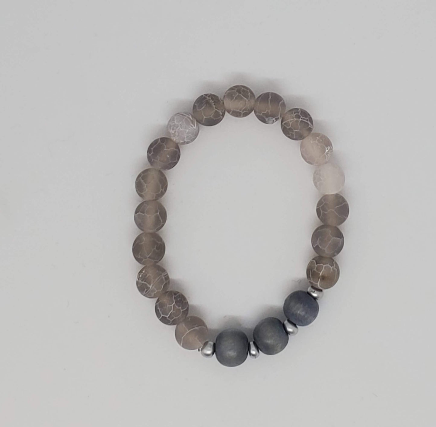 Weathered Agate Stretch Bracelets