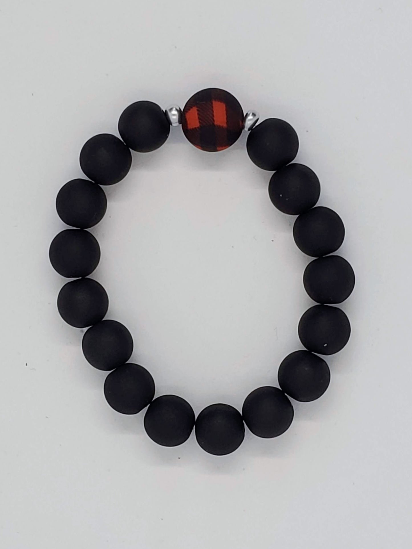 Buffalo Plaid Stretch Bracelet