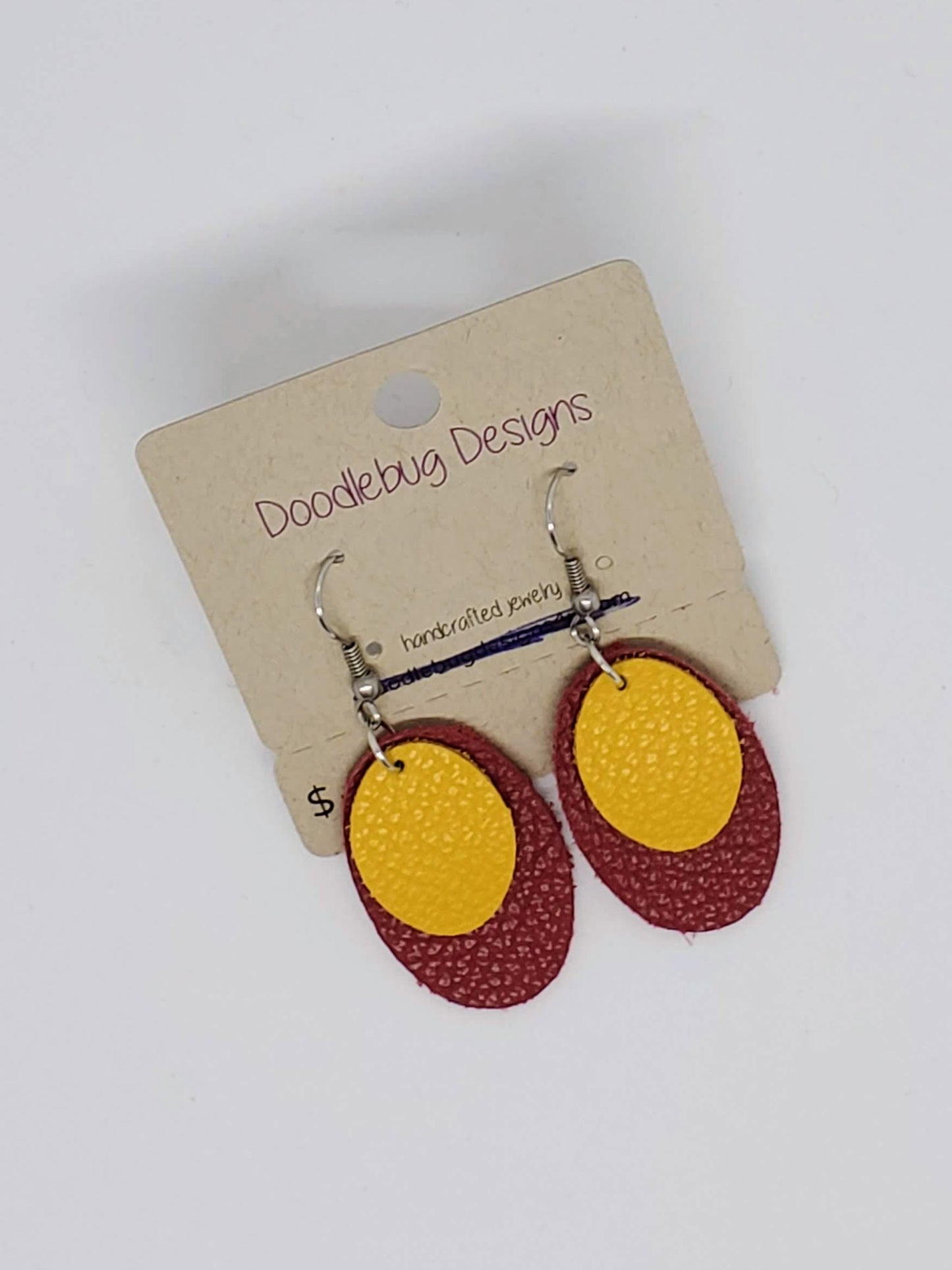 Team Colors Leather Earrings