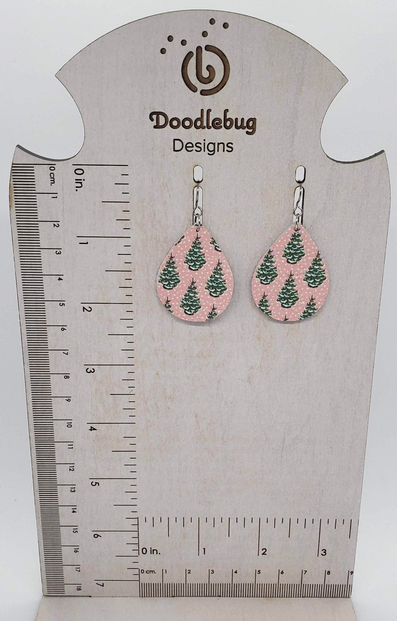 Christmas/Winter Leather Earrings