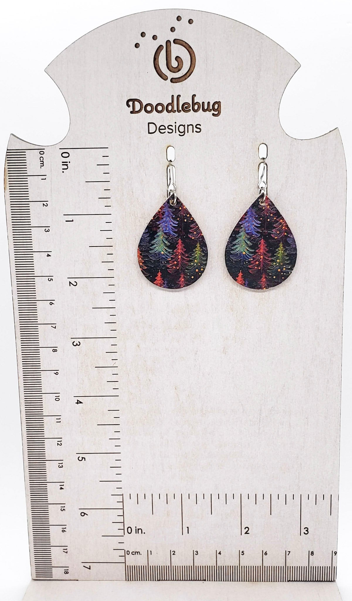 Christmas/Winter Leather Earrings