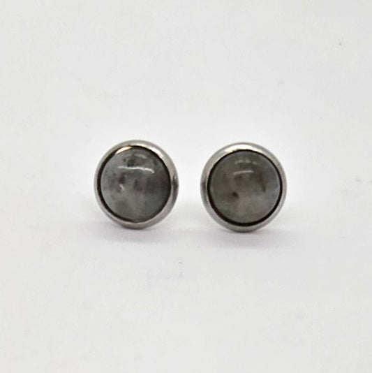 Labradorite Stud Earrings