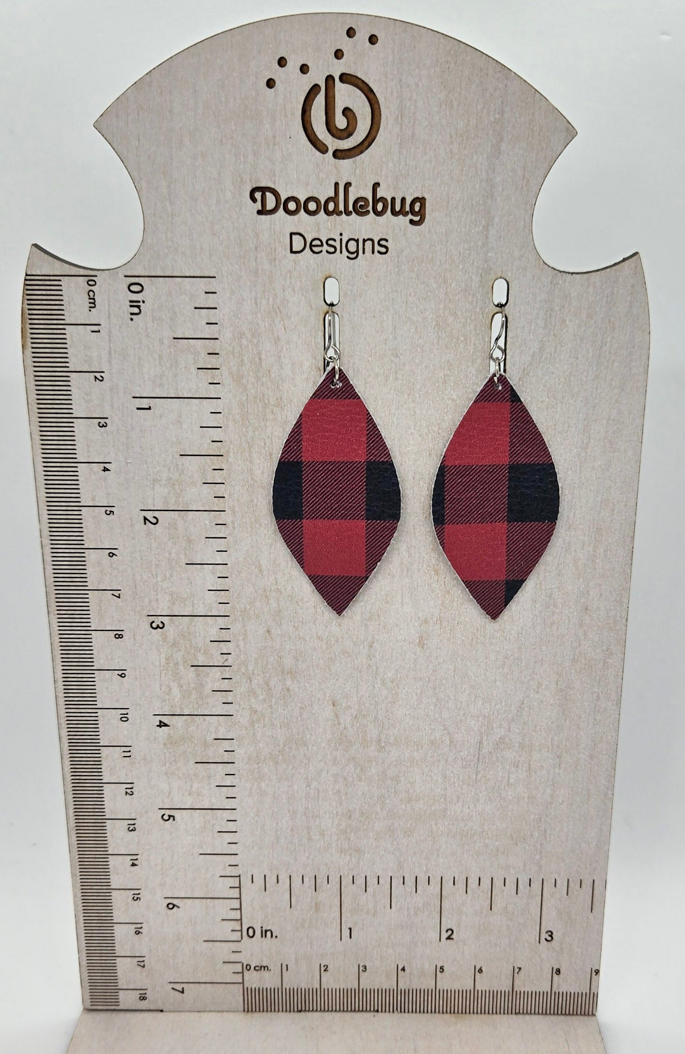 Christmas/Winter Leather Earrings