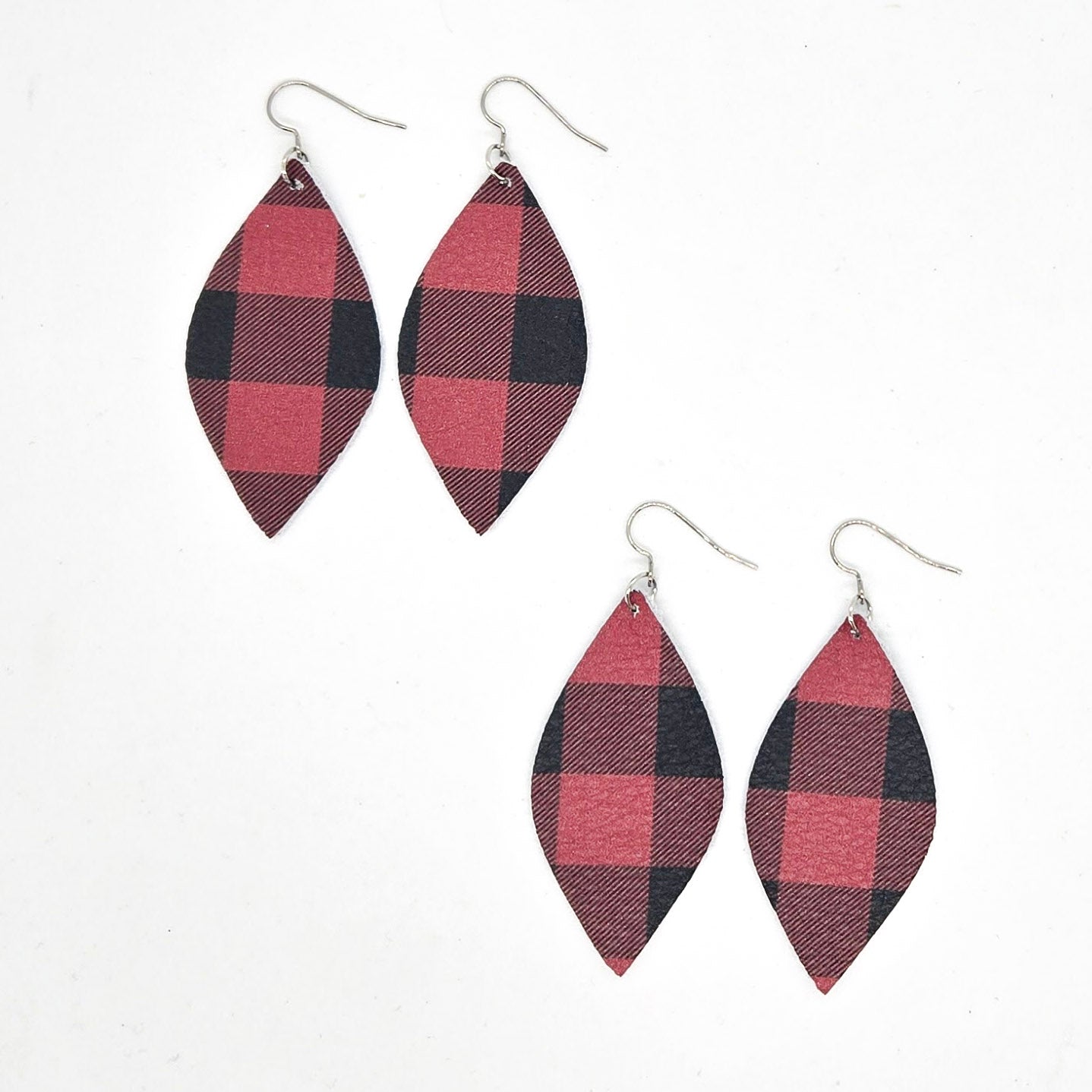 Christmas/Winter Leather Earrings