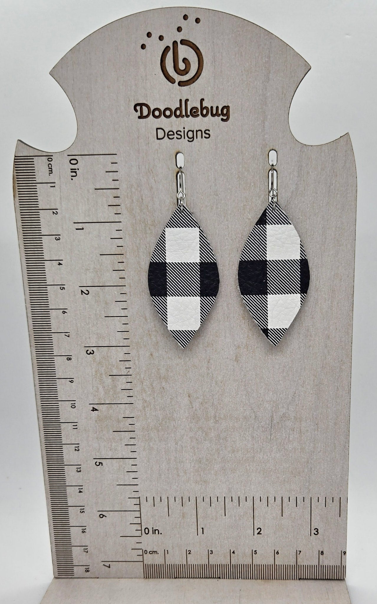 Christmas/Winter Leather Earrings