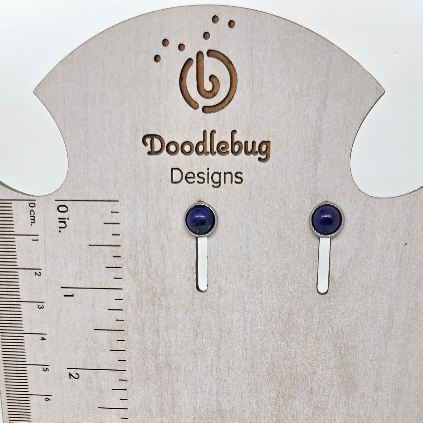 Blue Howlite Stud Earrings